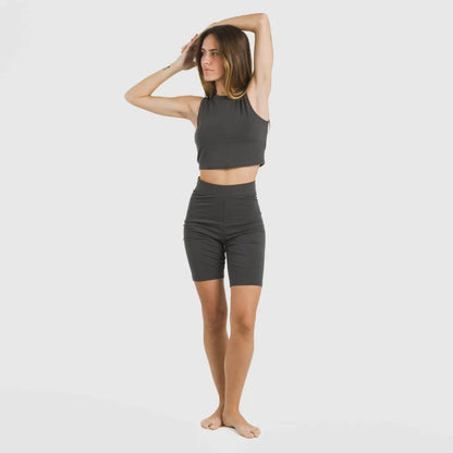 TOP SPORTIVO CON SPALLINE DA DONNA ALG