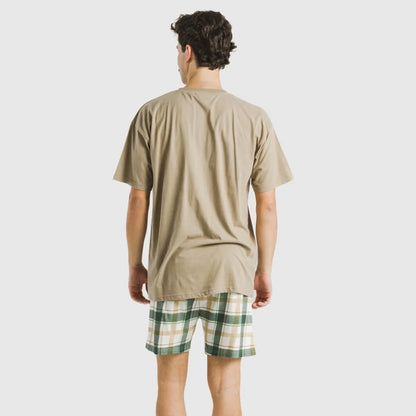 PIGIAMA CORTO DA UOMO A QUADRI NORIC