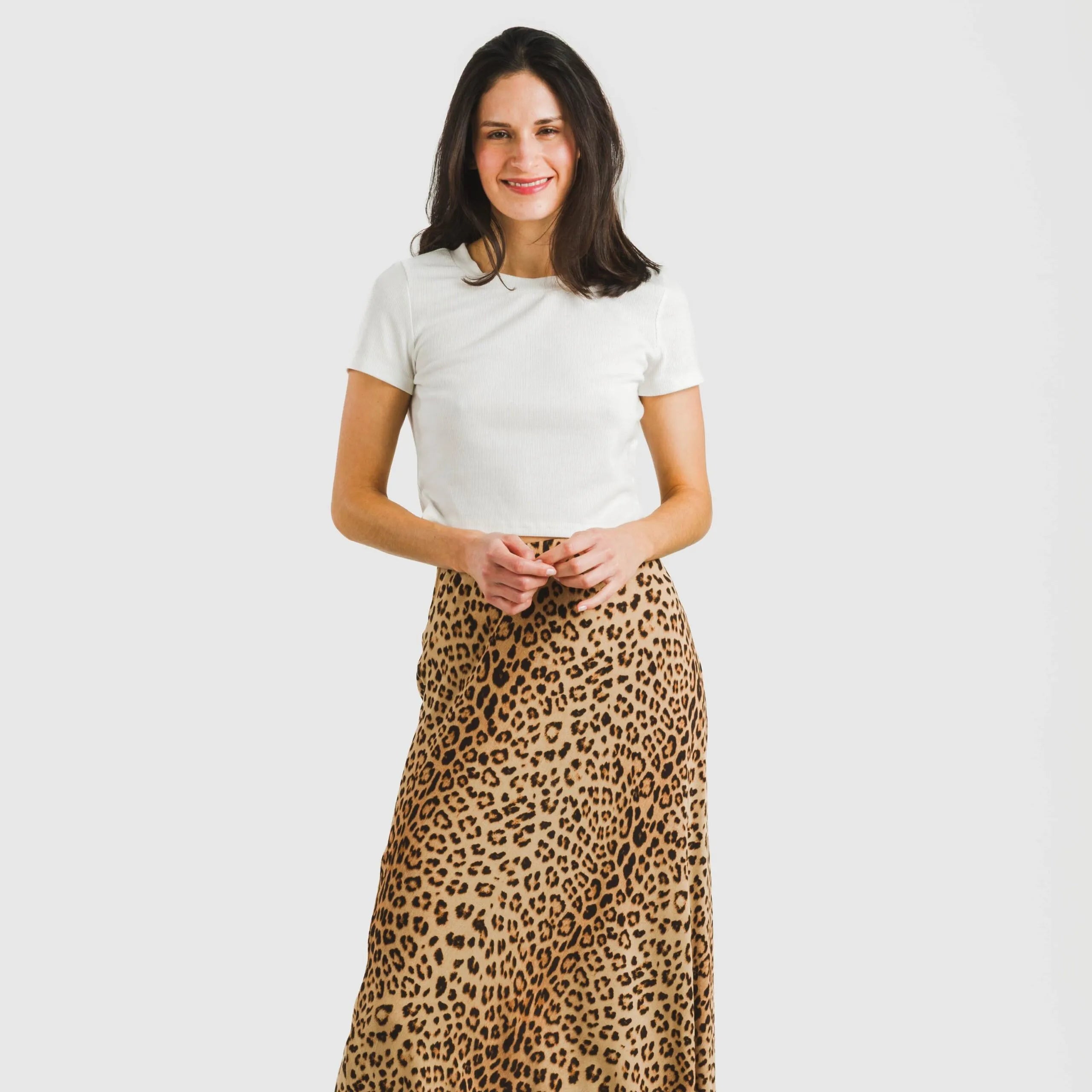 GONNA MIDI IN VISCOSA BAMBULA LEO