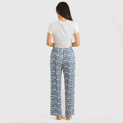 PANTALONI BERICHE IN VISCOSA