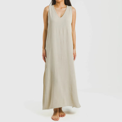 ABITO LUNGO BAMBULA CON SPALLINE