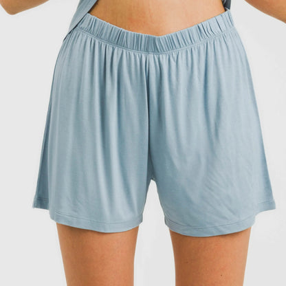 PIGIAMA DA DONNA IN VISCOSA TINTA UNITA CON SPALLINE