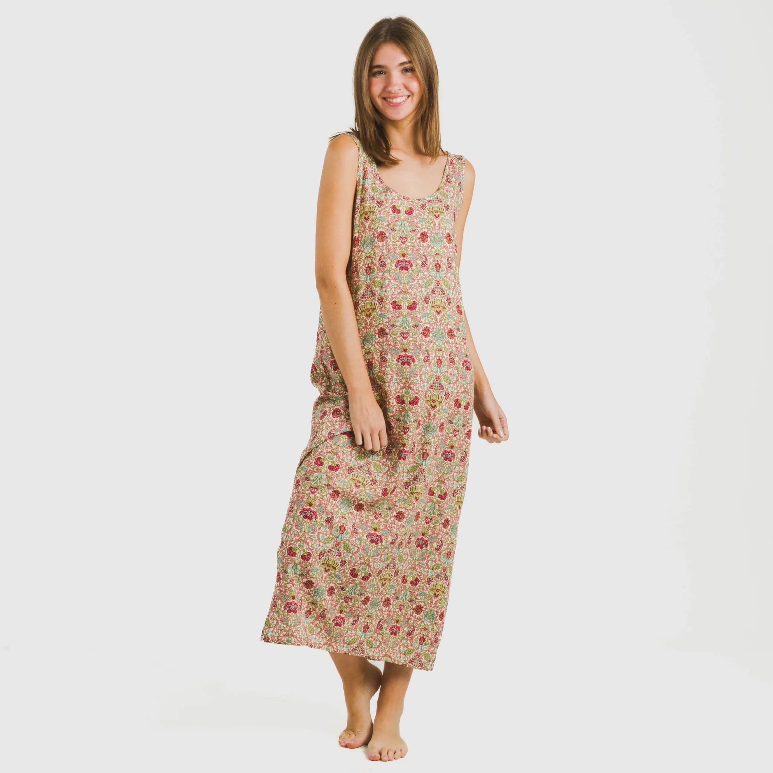 ABITO JESSICA IN VISCOSA CON SPALLINE LUNGHE