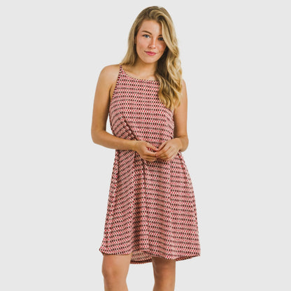 Abito corto con spalline di Jannat Crepe