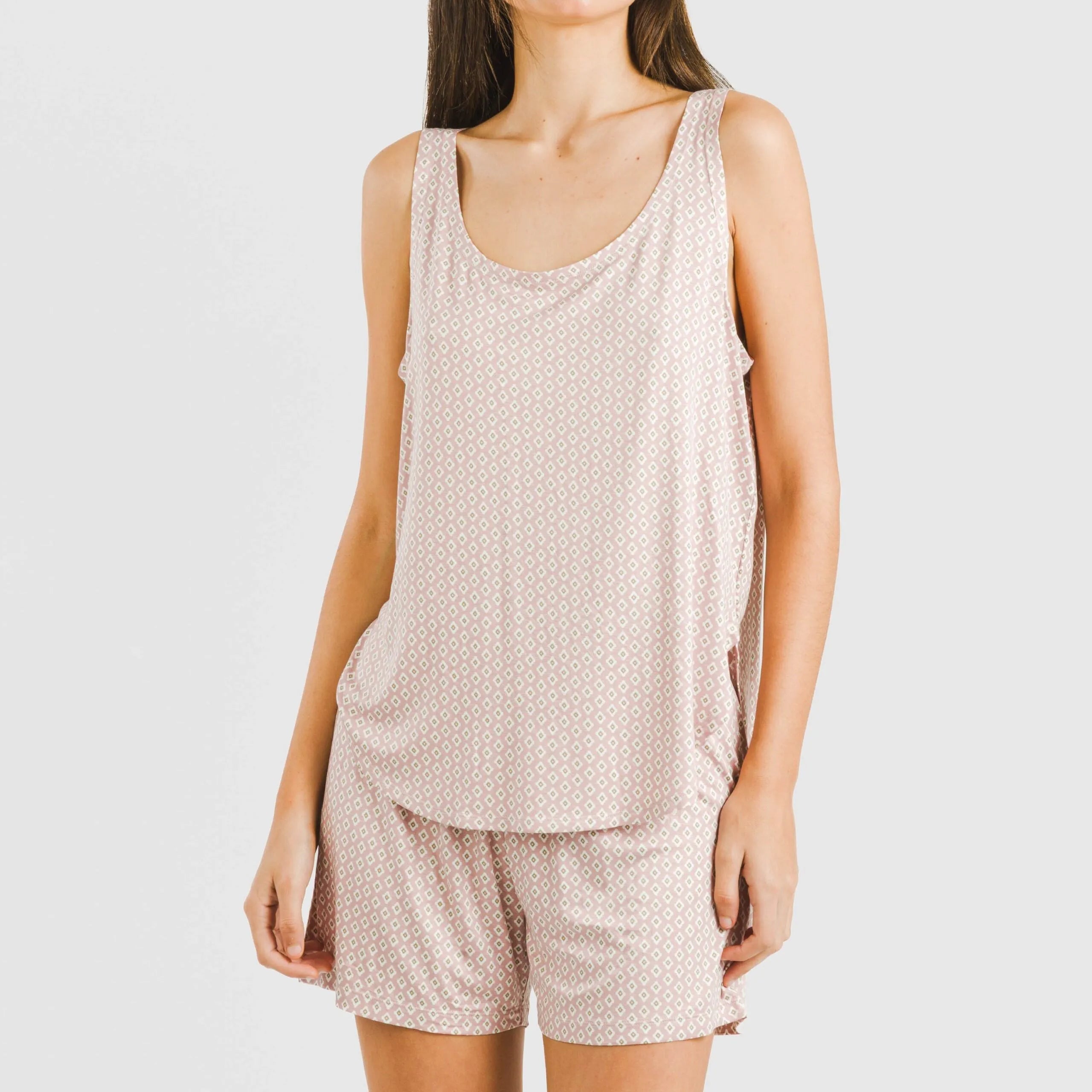 PIGIAMA DA DONNA CON SPALLINE IN VISCOSA SASSY