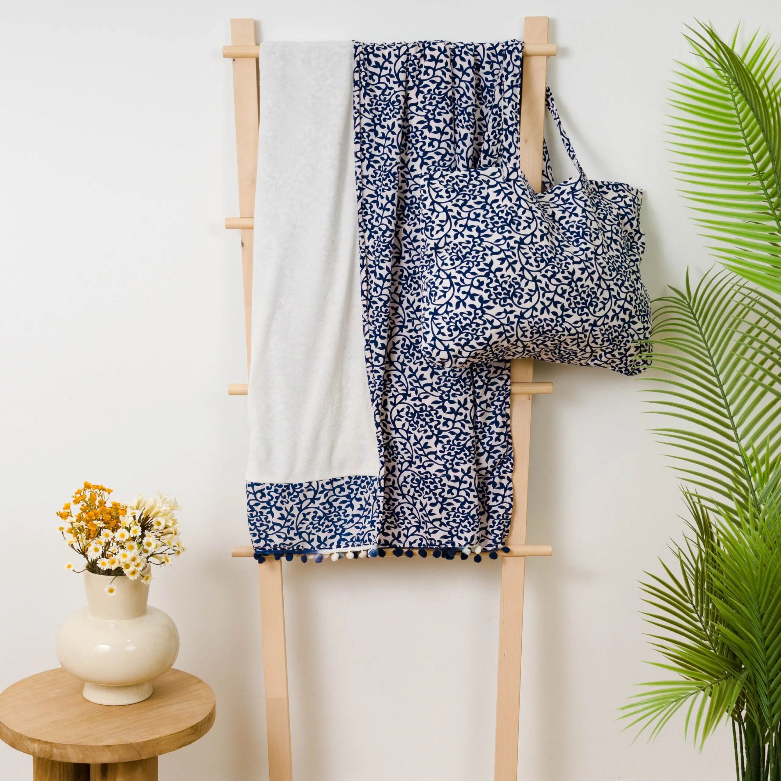 CONFEZIONE ASCIUGAMANO SARONG + BORSA A MANO