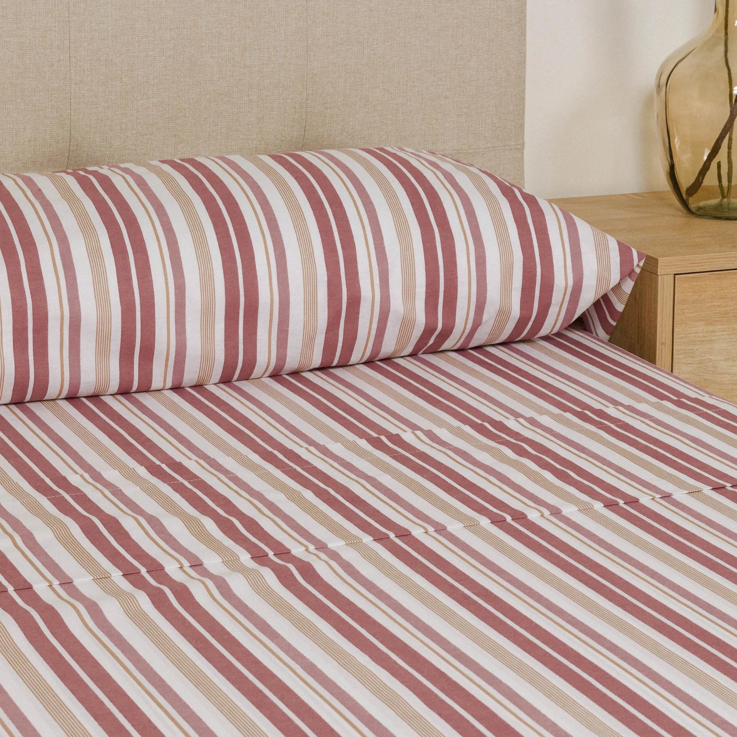 SET LENZUOLA A RIGHE DI CALENDULA