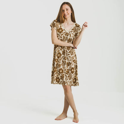 ABITO CORTO FLUO IN CREPE ALEXIS