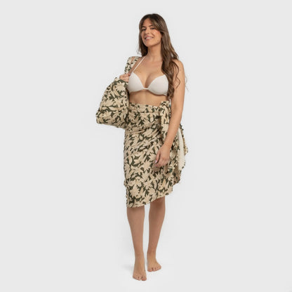 PACCHETTO ASCIUGAMANO PAREO + BORSA CHARAMO