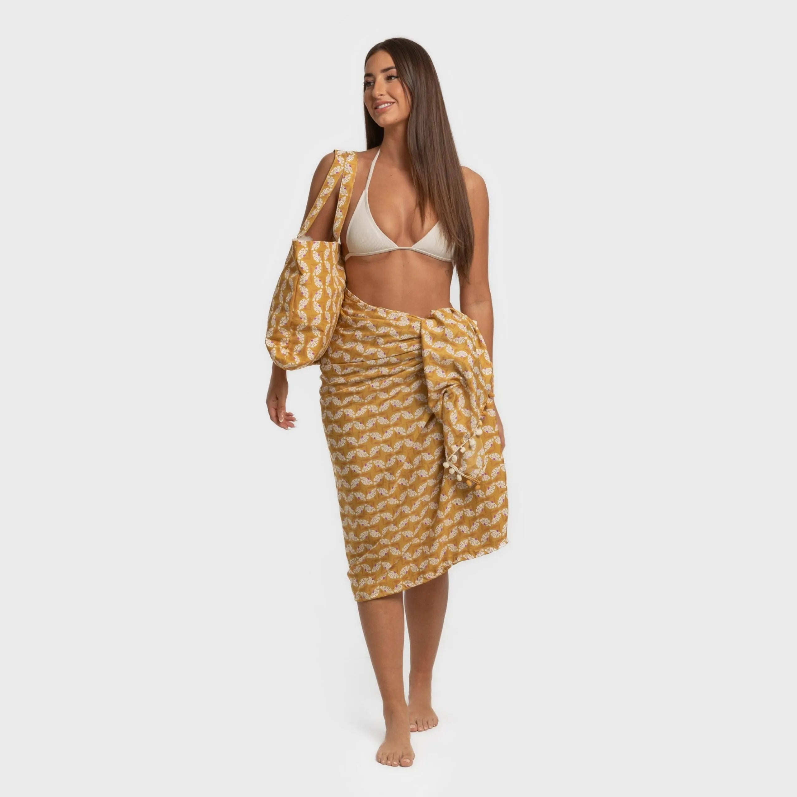 CONFEZIONE ASCIUGAMANO PAREO + BORSA CALSITA