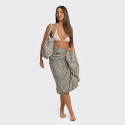 Confezione di asciugamano Sarong + borsa Venus