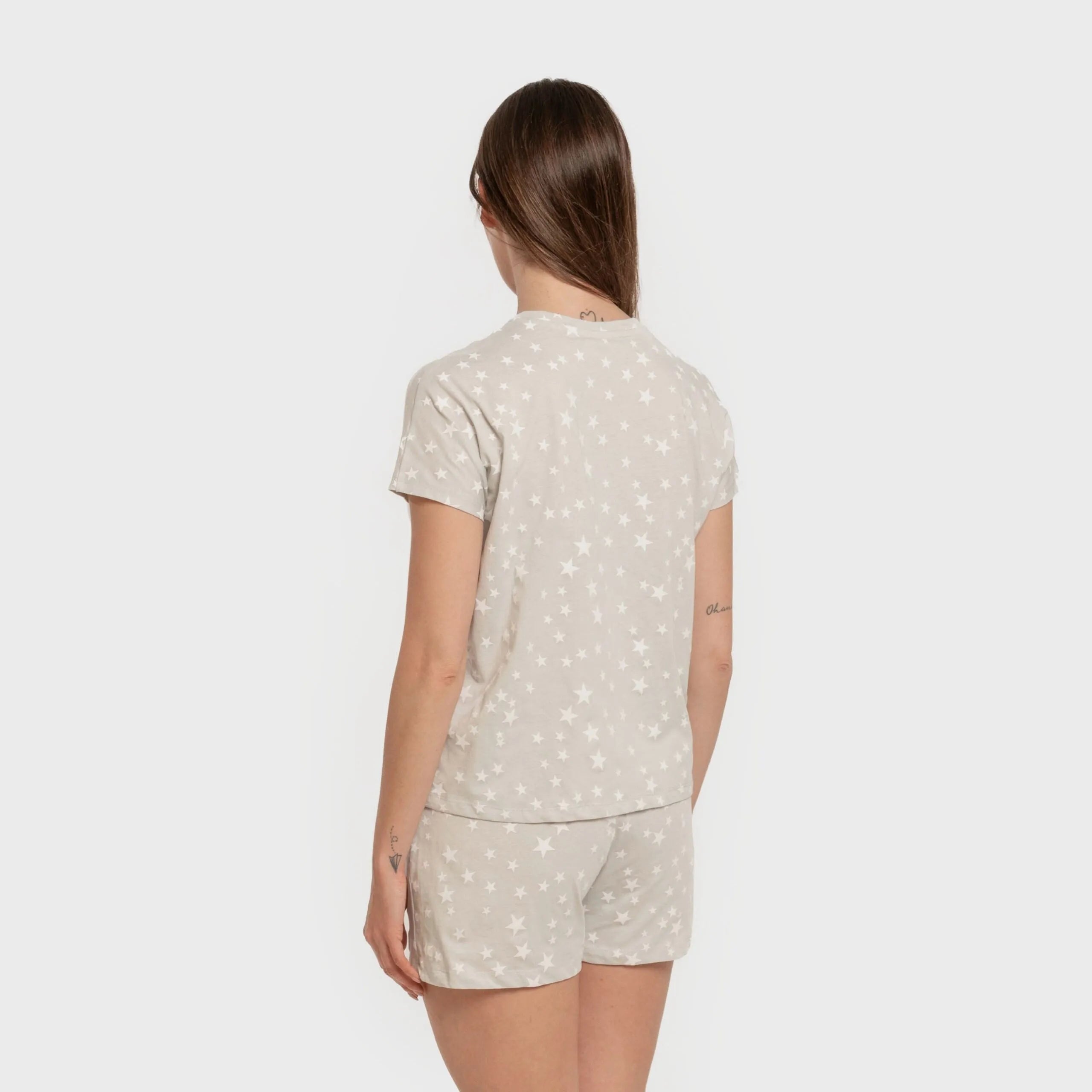 PIGIAMA CRT M/FLUID ALG DA DONNA CON STELLE
