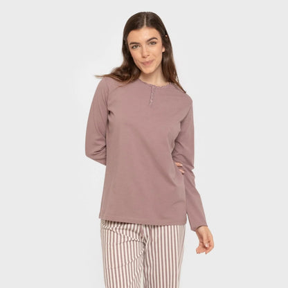 PIGIAMA LUNGO DA DONNA A RIGHE KODAC