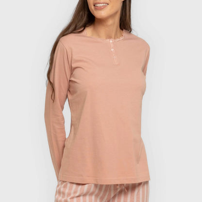 PIGIAMA LUNGO A RIGHE MARSIGLIA DA DONNA