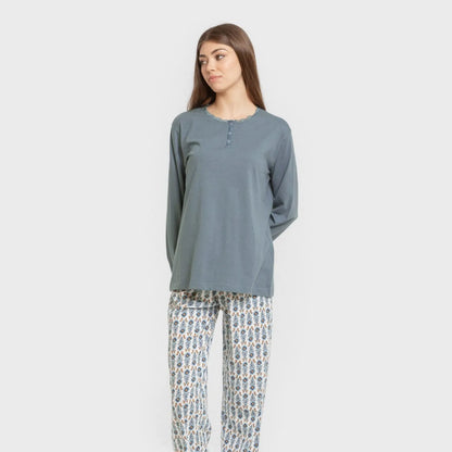 PIGIAMA LUNGO DA DONNA HIBISCUS