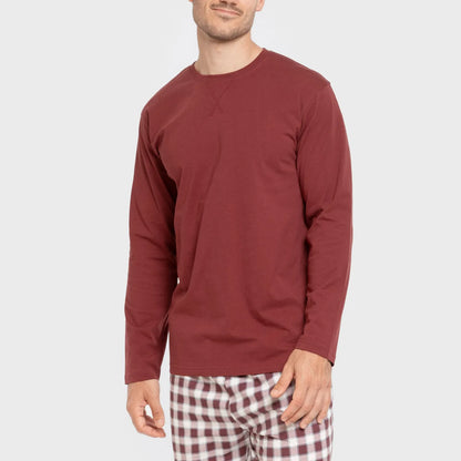 PIGIAMA LUNGO A QUADRI GUSTAVO PER UOMO