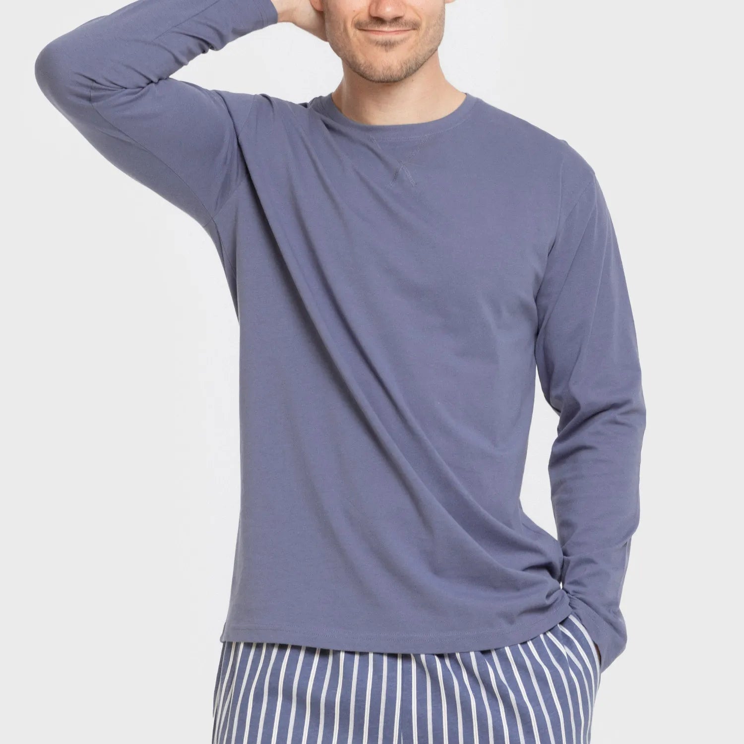 PIGIAMA LUNGO A RIGHE DA UOMO FERNANDO