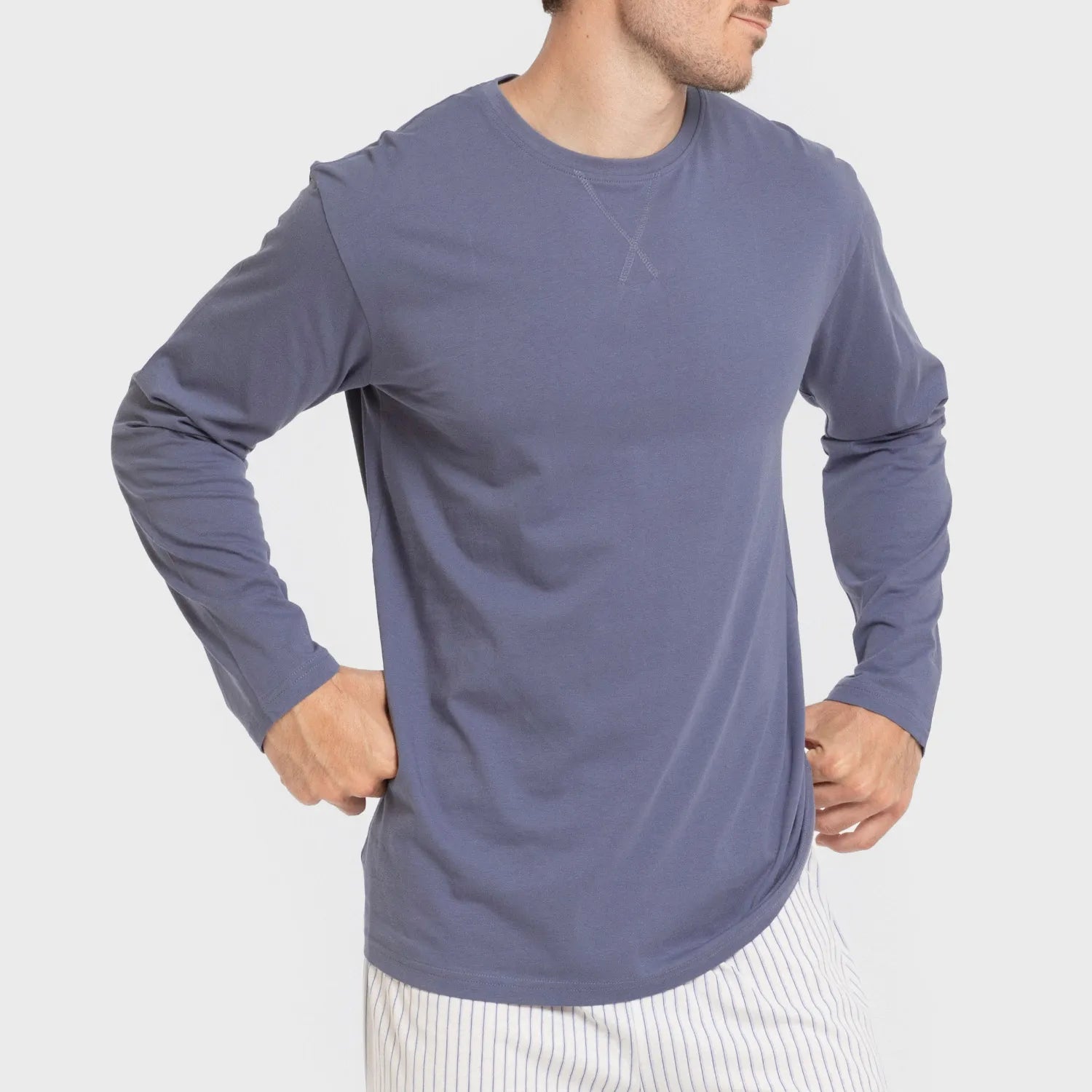 PIGIAMA LUNGO DA UOMO FANDI A RIGHE