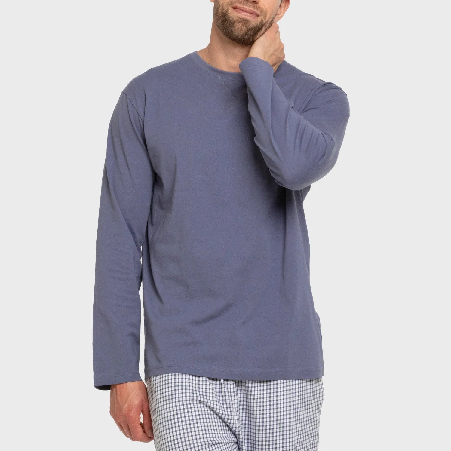 PIGIAMA LUNGO DA UOMO A QUADRI SAUL