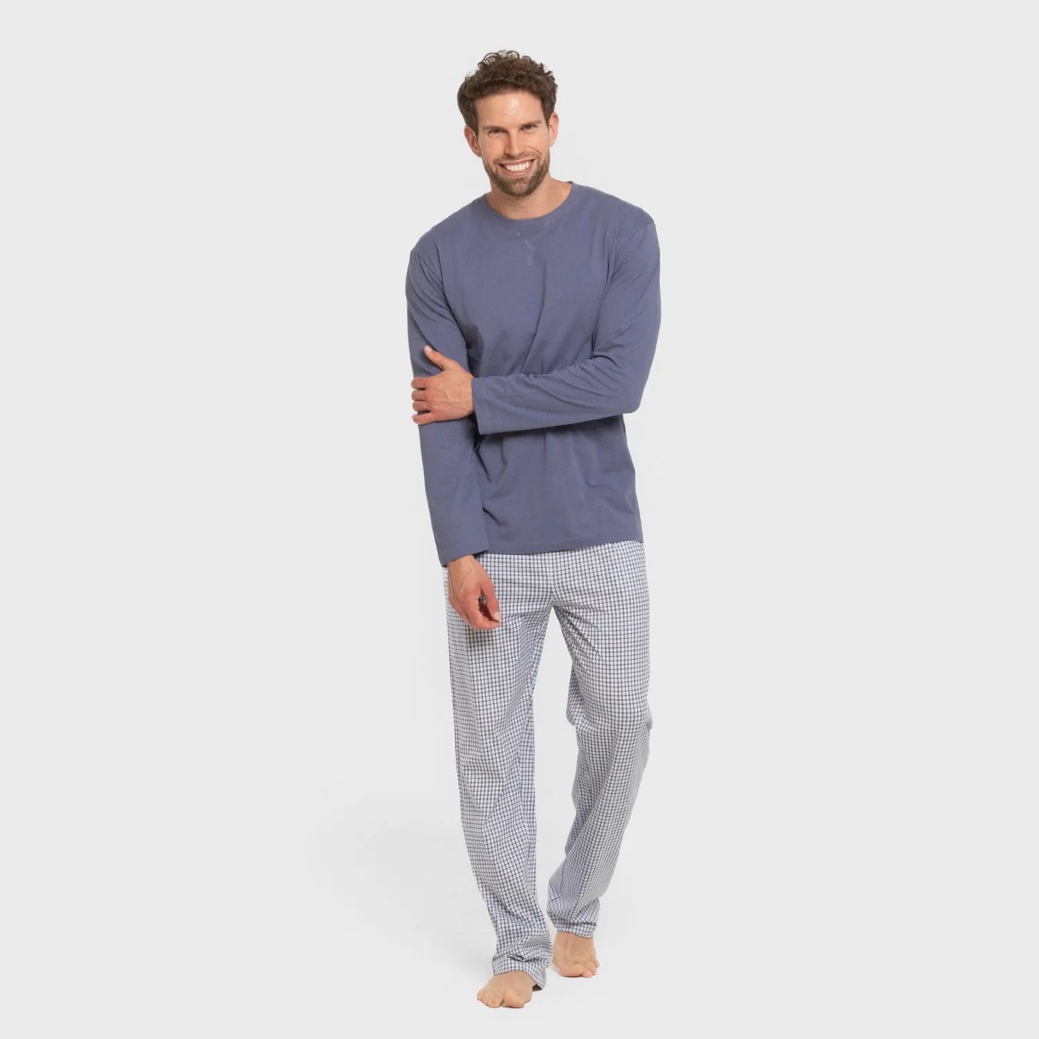 PIGIAMA LUNGO DA UOMO A QUADRI SAUL