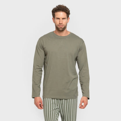 Pigiama lungo da uomo a righe Albert