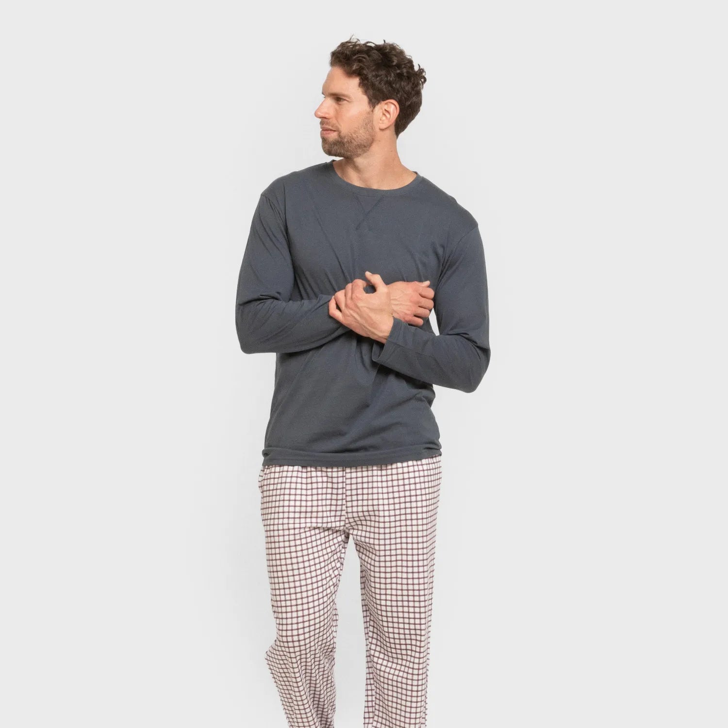 PIGIAMA LUNGO DA UOMO A QUADRI MICHAEL