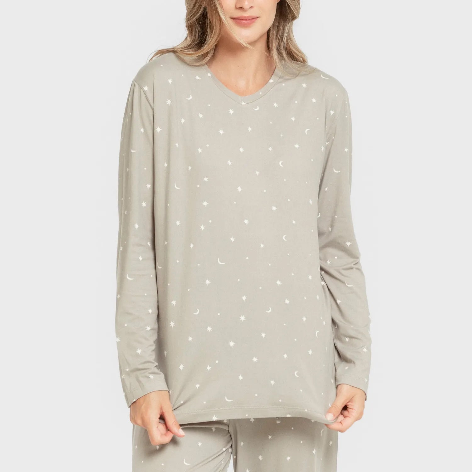 Pigiama lungo da donna, Ambra morbida