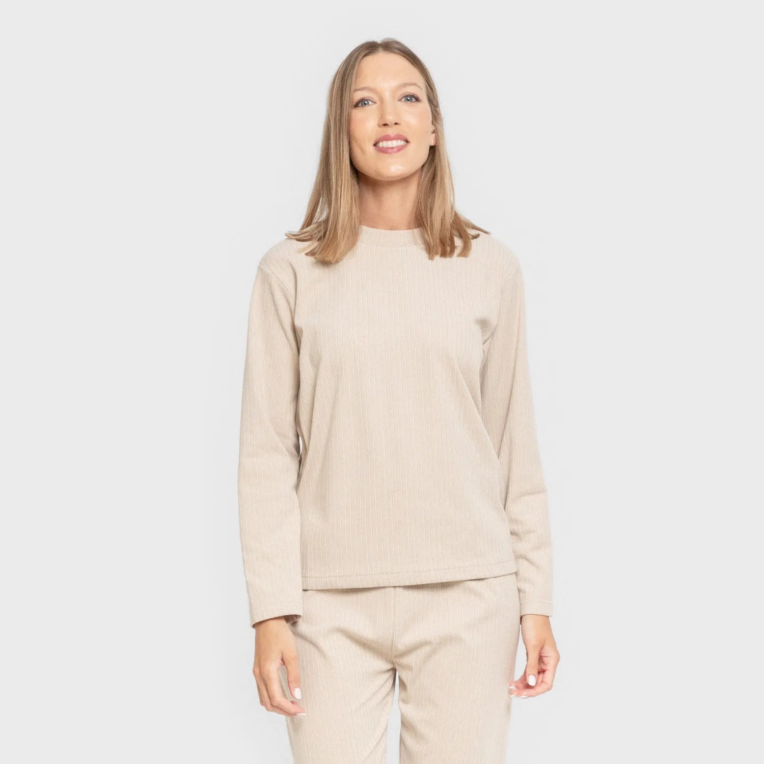 PIGIAMA CANALE A RIGHE LARGHE DA DONNA