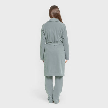 VESTAGLIA CANALE A RIGHE LARGHE IN TINTA UNITA