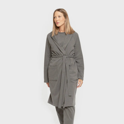 VESTAGLIA CANALE A RIGHE LARGHE IN TINTA UNITA