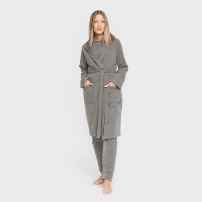 VESTAGLIA CANALE A RIGHE LARGHE IN TINTA UNITA