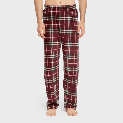 Pigiama da uomo color corallo con motivo a scacchi Sauron