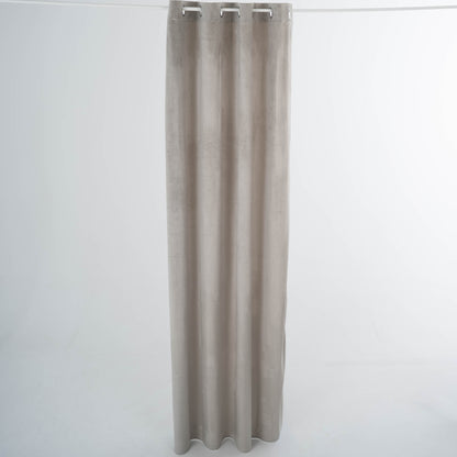 Cortina New Terciopelo Gris Claro