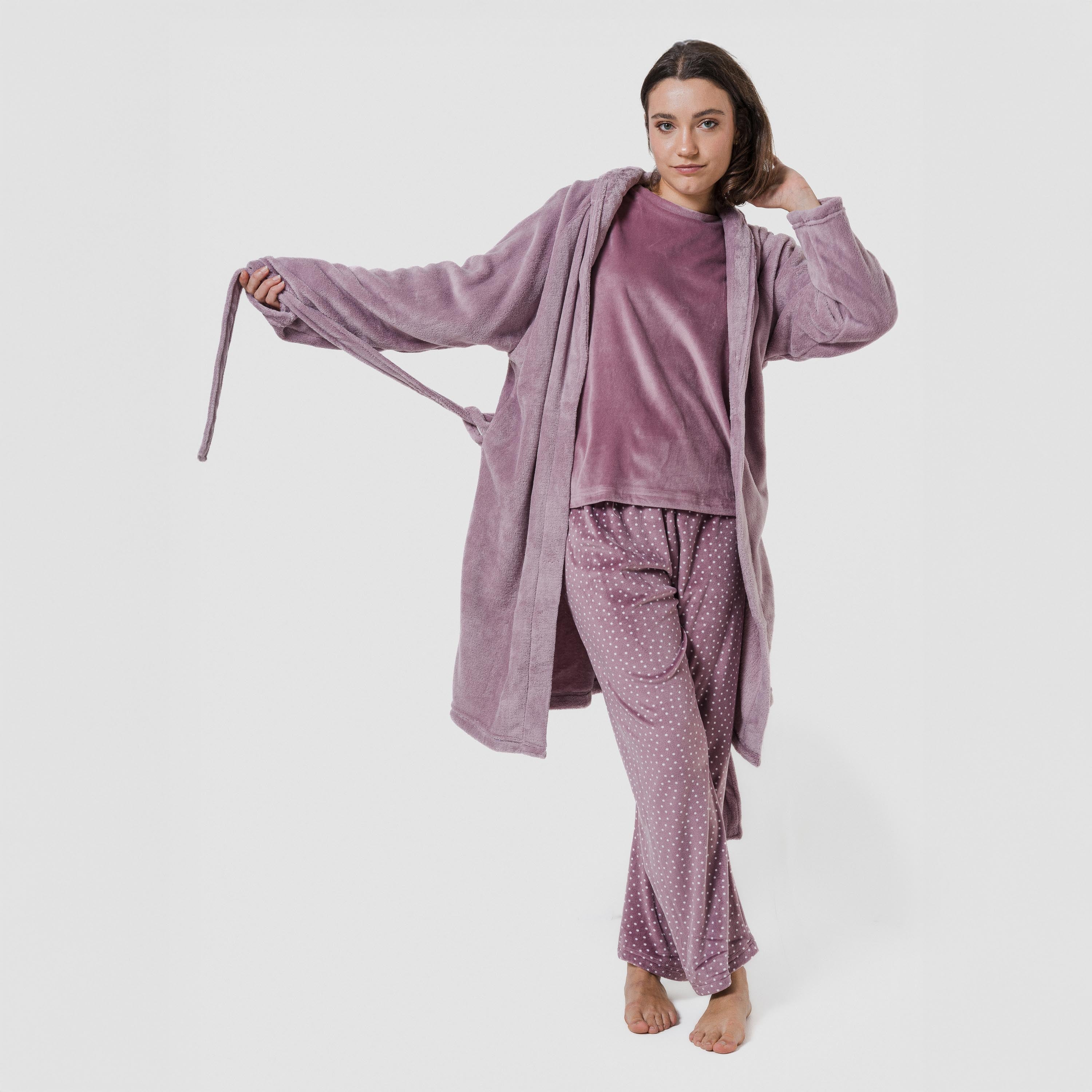 Bata Coral Berenjena Seco