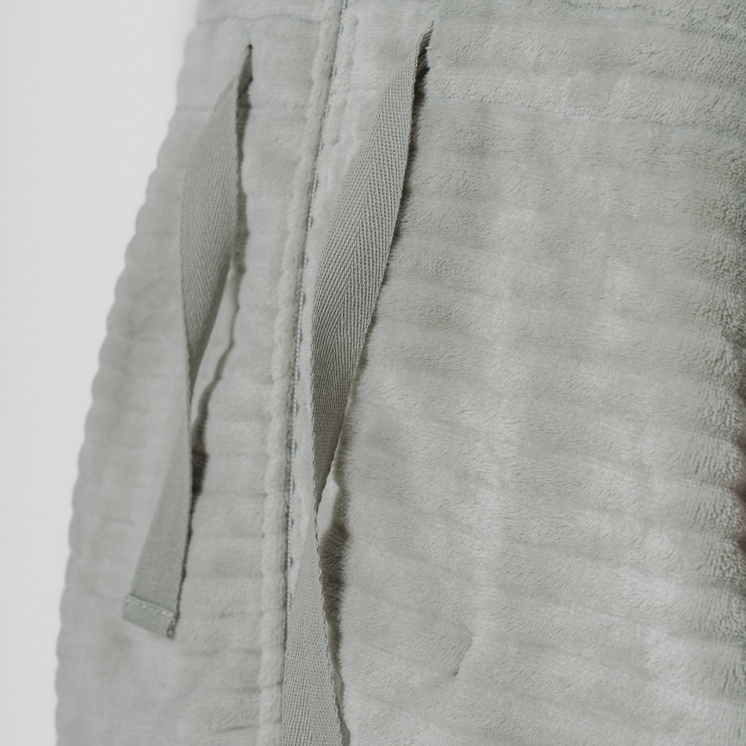 Bata terciopelo raya cremallera Verde Seco