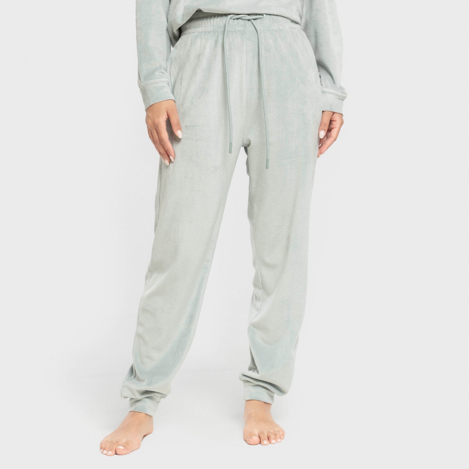 Pijama terciopelo super soft liso Verde Tiffany