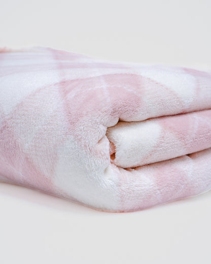 Manta coral Cuadro Guima rosa