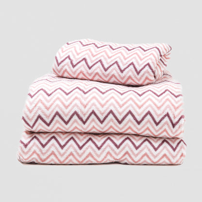 Juego de sábanas coralina Kit rosa bebe - PR