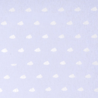 Jogo de lençóis flanela Nubecita azul celeste - PR