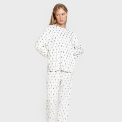 Pijama terciopelo super soft mujer Nemo indigo
