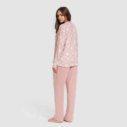 Pijama largo Secret mujer Amira rosette