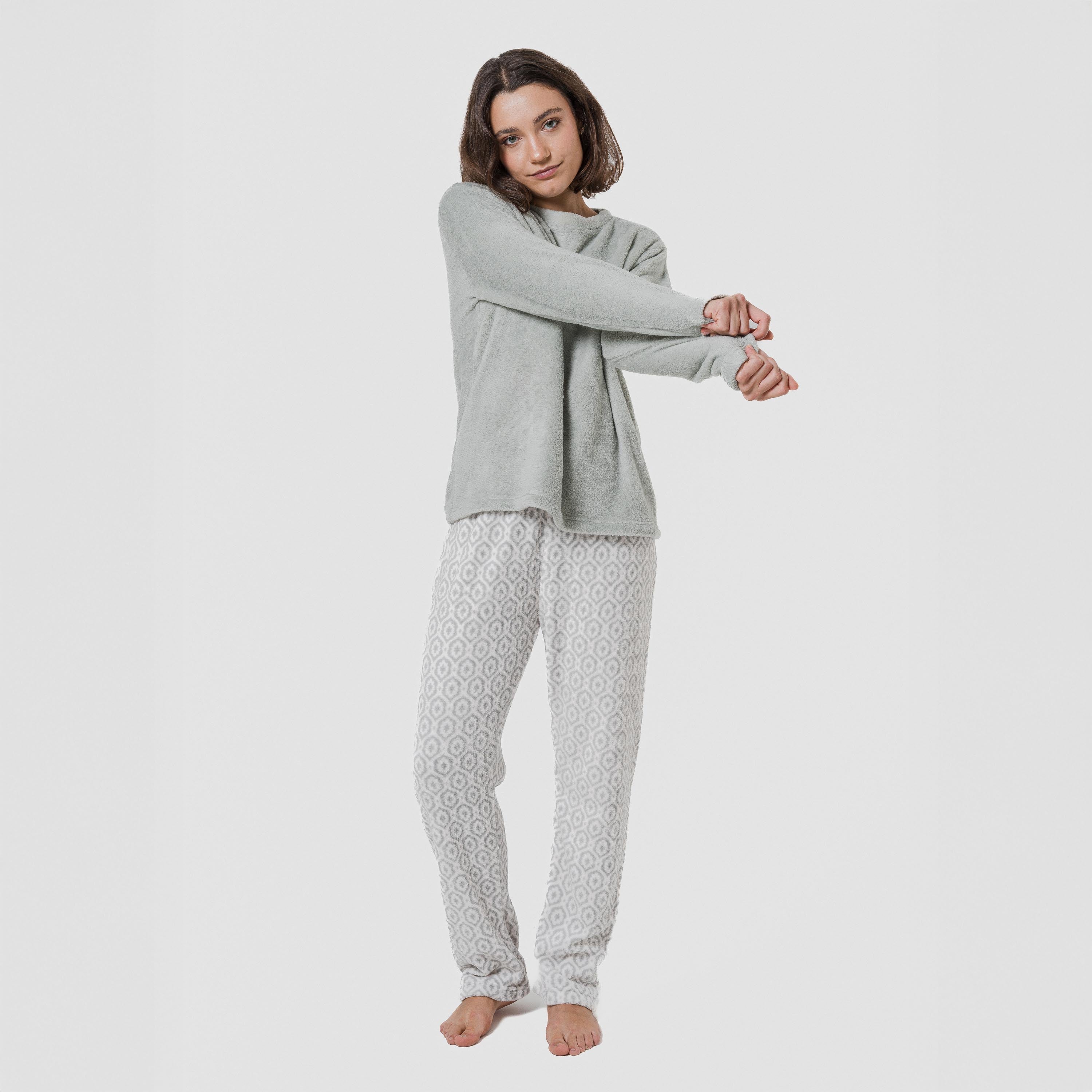 Pijama coral Orquidea Verde