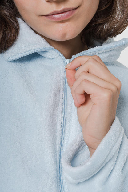 Sudadera Coral Mujer Celeste