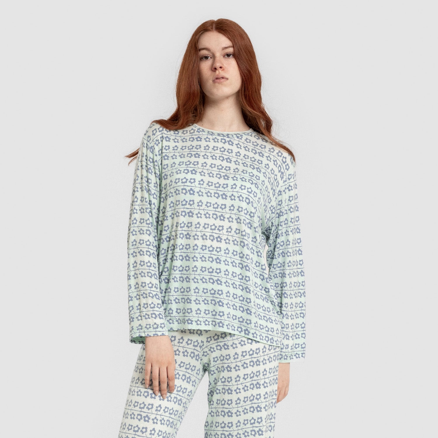 Pijama largo viscosa mujer Capricornio rosa