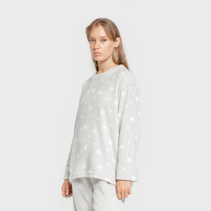 Pijama coral Cosmo gris perla