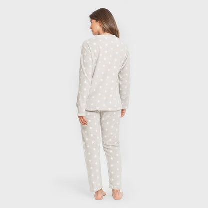 Pijama coral Vitalidad gris perla