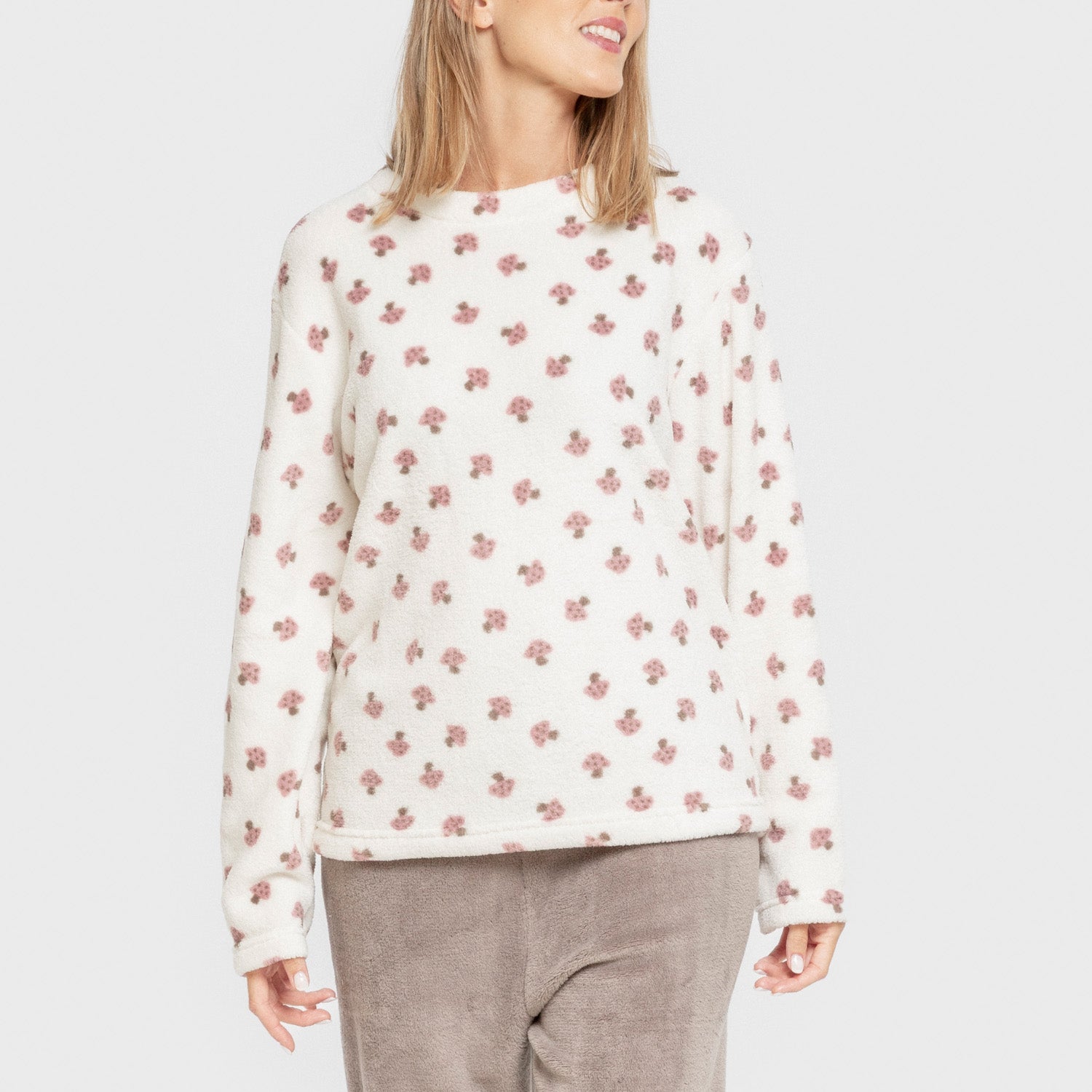 Pijama coral Ellen marrón