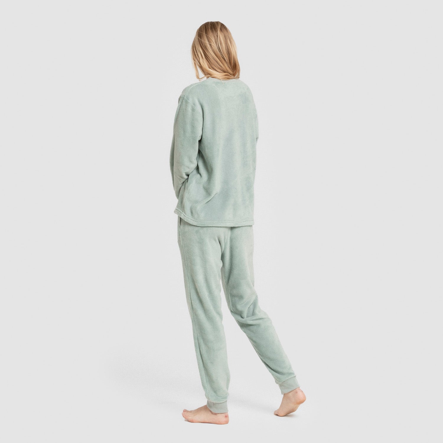 Pijama Coral Puño Mujer Hello Thursday Verde TIffany