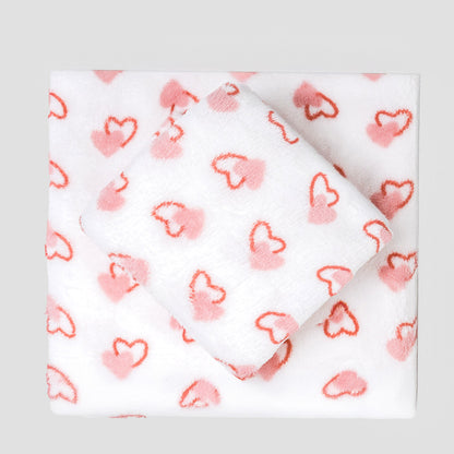 Juego de sábanas coralina Estelle rosa cuna