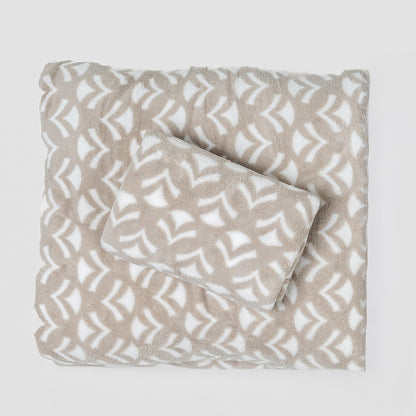 Juego de sábanas coralina Etea gris claro - PR